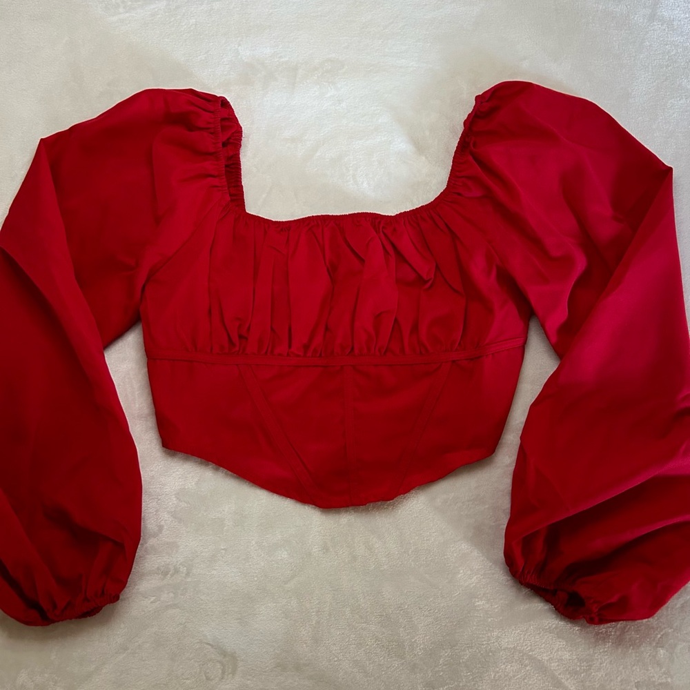 Elegant Red Women's Top